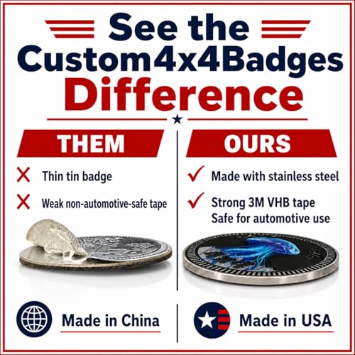 Image of Pavement Princess Rated - Solid Stainless Steel 4x4 Rated Badge for Any Vehicle - Made in the USA by CUSTOM4X4BADGES