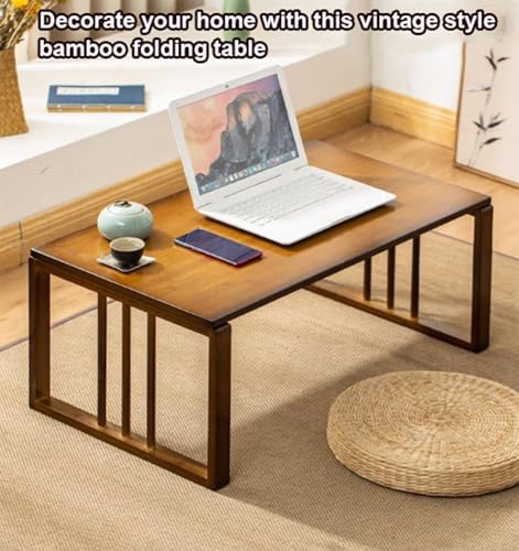 Table basse pliante en bambou : fini l'encombrement dans la chambre - 7