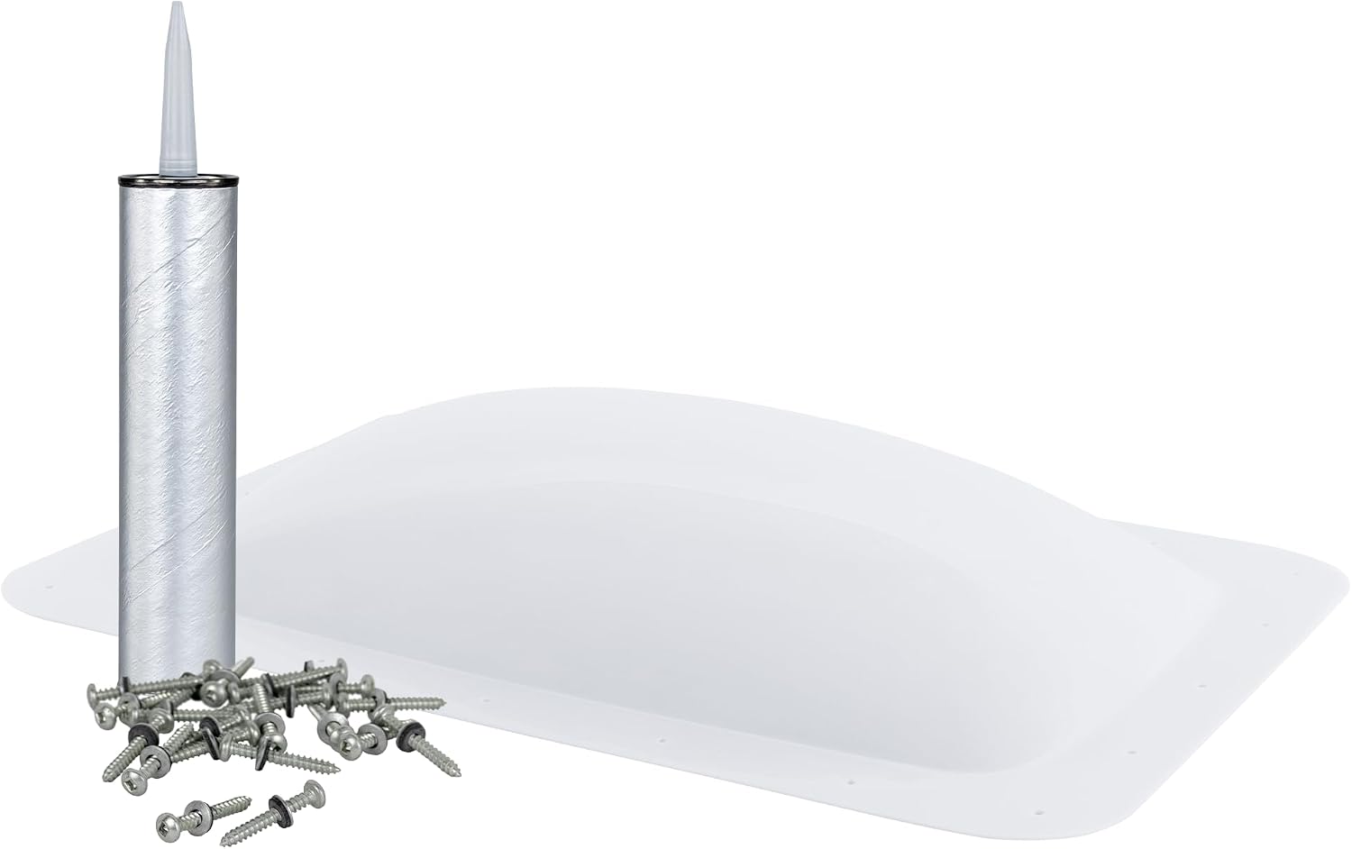 RV Skylight - SL1422E, Fits 14"x22" openings, 16"x26" overall, Outer Dome Skylight Covering Replacement for RV, Camper, Motorhome, or Trailer, UV Protected (Include Installation Kit, White)