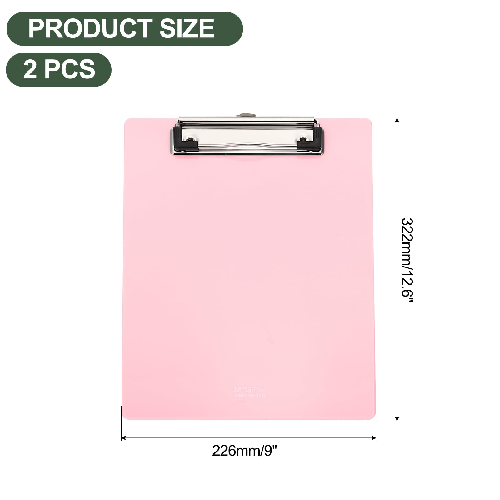PATIKIL Plastic Clipboards 12.6 x 9 Inch - Image 2