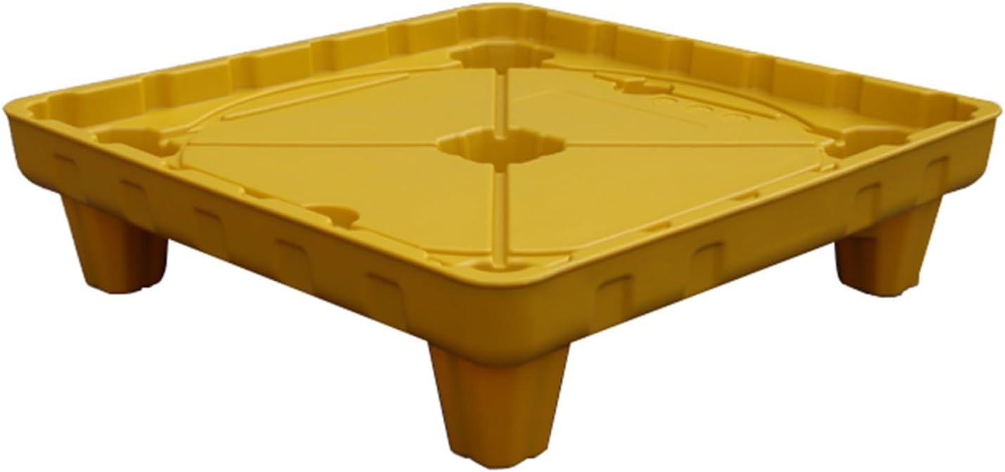 Drum Containment Spill Pallet, Modular Containment Capacity Pallet, Can Stack Oil Drums Leak-Proof Pallet for Stack Paint Bucket(65x65x17cm-1PC)