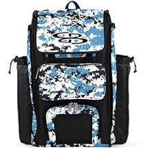 Boombah Catchers Superpack Bat Bag Digital Camo - 23-1/2" x 13-1/2" x 9-1/2" - Multiple Colors - Holds 4 Bats - Backpack Version no Wheels