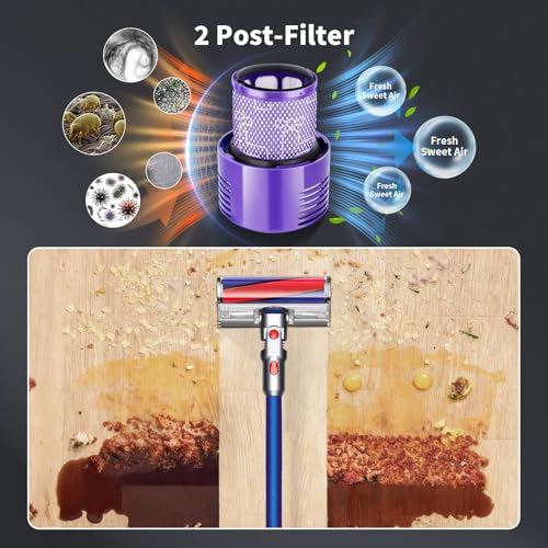 Image of Upgraded 8.0Ah for Dyson V10 Battery Replacement, 25.2V High-Power SV12 Battery Compatible with Dyson V10 Animal /Absolute /Fluffy /Allergy Series Cordless Vacuum Cleaners