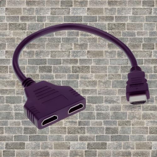 Divisor E Duplicador 1 Hdmi Macho Para 2 Hdmi Fêmea 2 Telas