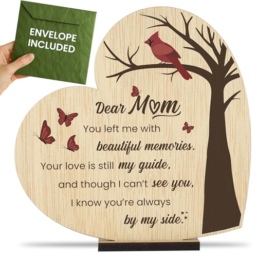 CONTRAXT Memorial Plaque for Loss of Mother Wooden Sympathy Sign