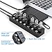Hub USB 3.0, VEMONT 7 Puertos Aluminio Hub USB Datos Divisor de...