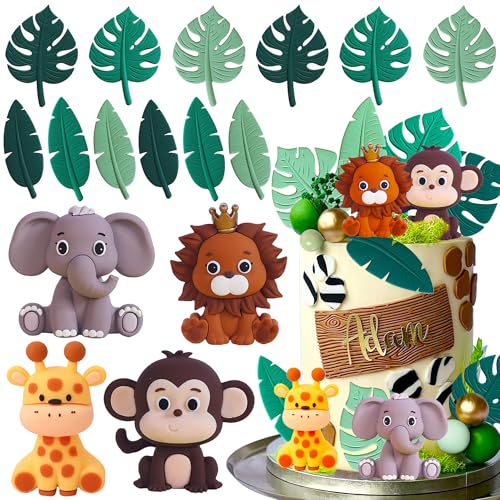decoração de bolo de babyshower de animais selvagens decoração de bolo de animais safari decoração de bolo de animais selvagens decoração de bolo de macaco girafa