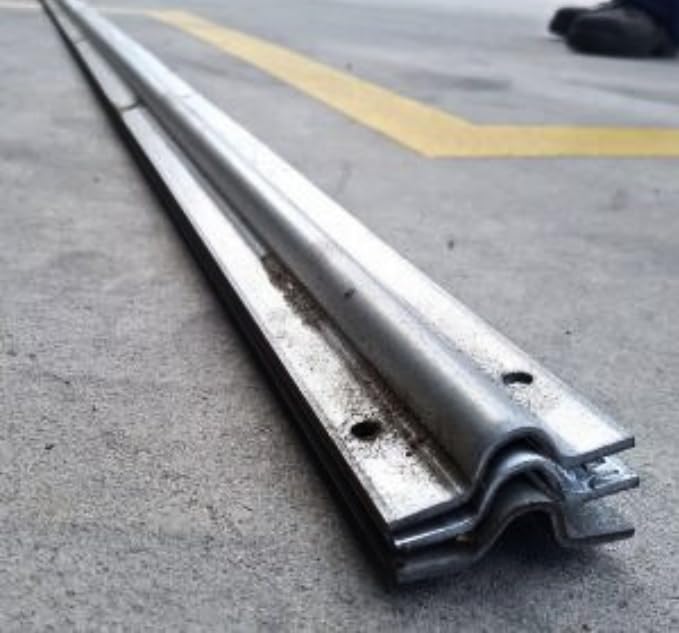 Sliding Gate Components: Track, Stop, Guide & Double Bearing Wheel (3m Bolt-on Track)