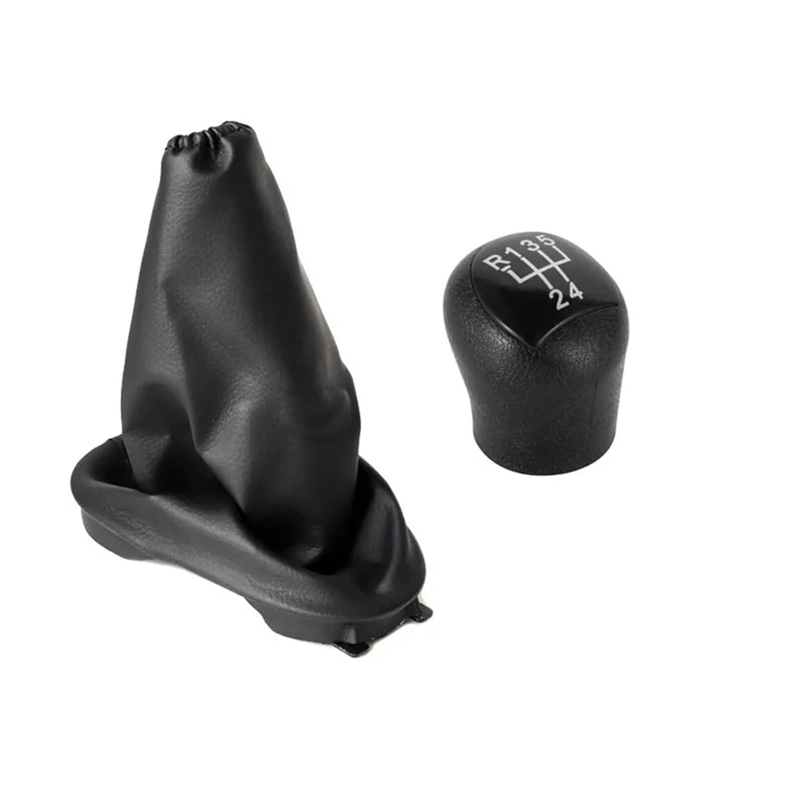 Jxewmtmc 2Pcs Set B For Clio 2 Ll 2001-2004 Gear Shift Knob Manual Leather Stick Boot Gaiter Cover 8200071449 Car Accessories Gear Stick Shift Cover(2Pcs Set B)