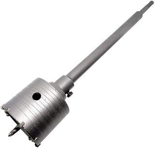 FRESA A TAZZA 65 MM ASTA PROLUNGA 60 CM BARRA PER TRAPANO ATTACCO SDS PLUS