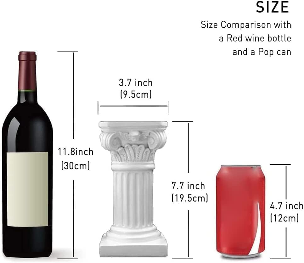 Miniatura 2 de Columna romana de columna griega de resina, columna romana, estatuas griegas clásicas, decoración de escritorio, escultura, decoración de mesa de
