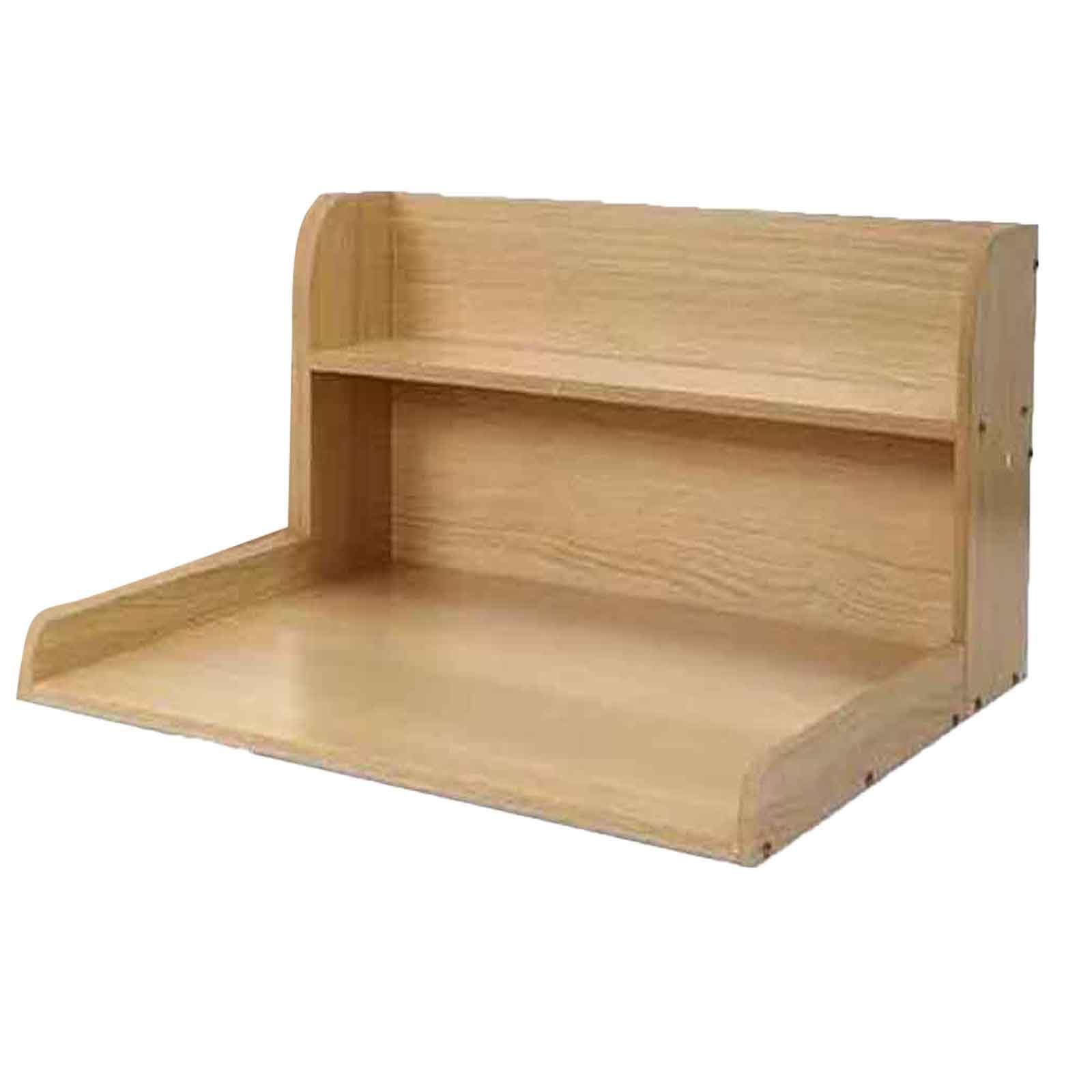 Encimera de lavandería sobre lavadora y secadora, mesa de madera de 2 niveles con estante para plegar ropa, solución de organización y almacenamiento para cuarto de lavado