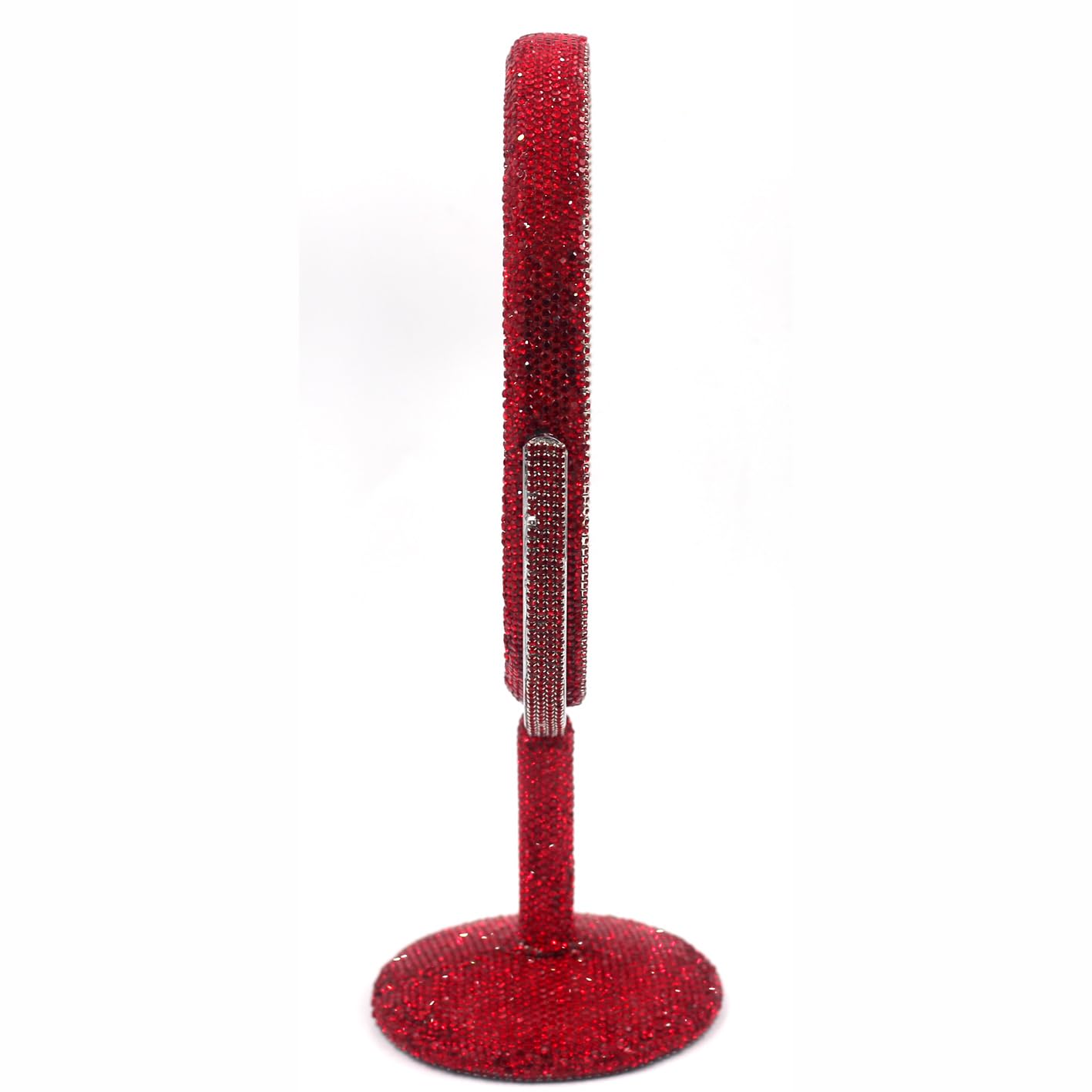 Bling Rhinestone Double-Sided Swivel Vanity Makeup Mirror