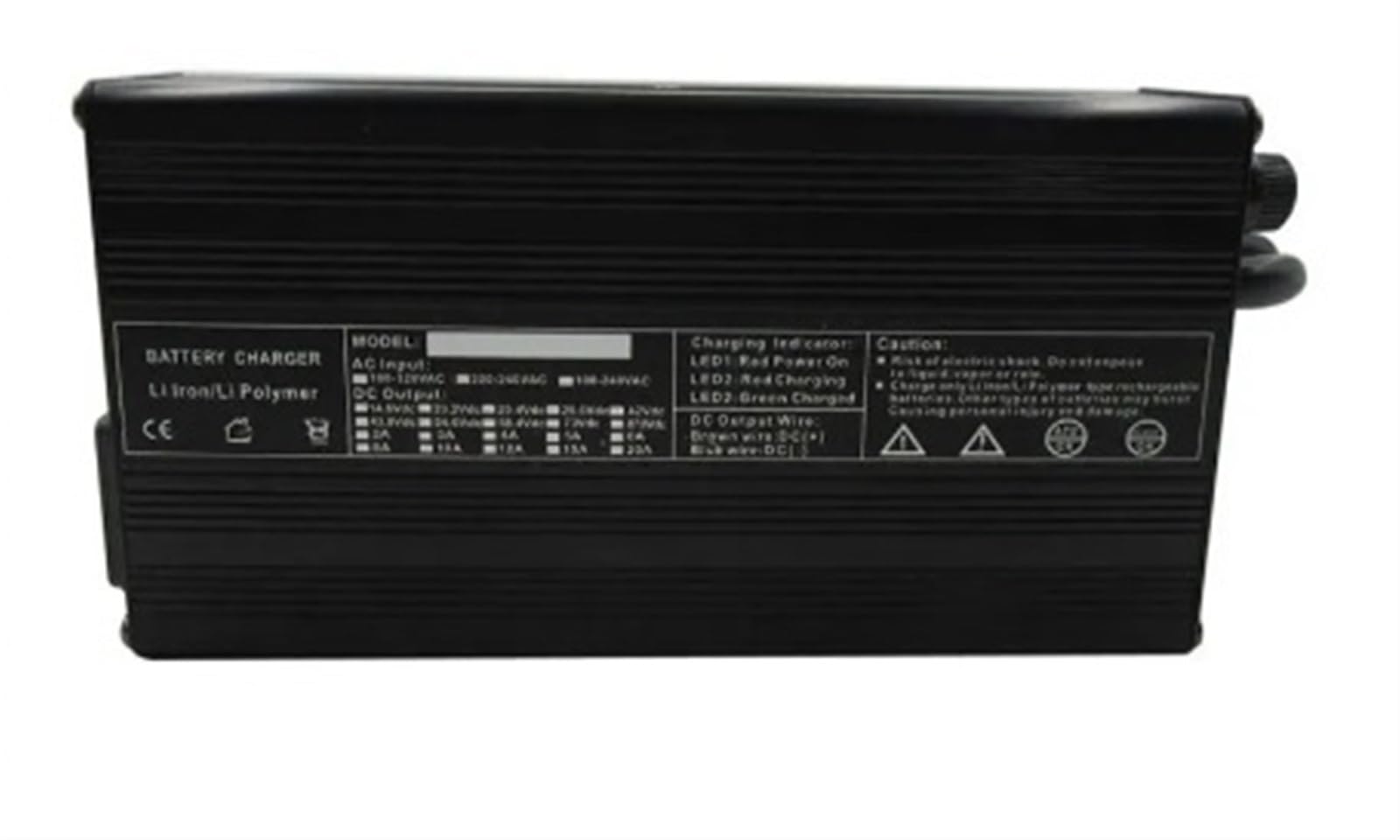 Ładowarka 12,6 V 10 A Ładowarka do akumulatora litowo-jonowego 12,6 V do 3S 12 V Lipo/LiMn204/LiCo02 bateria Inteligentna ładowarka Auto-Stop inteligentne narzędzia (kolor: klips krokodyla, rozmiar: