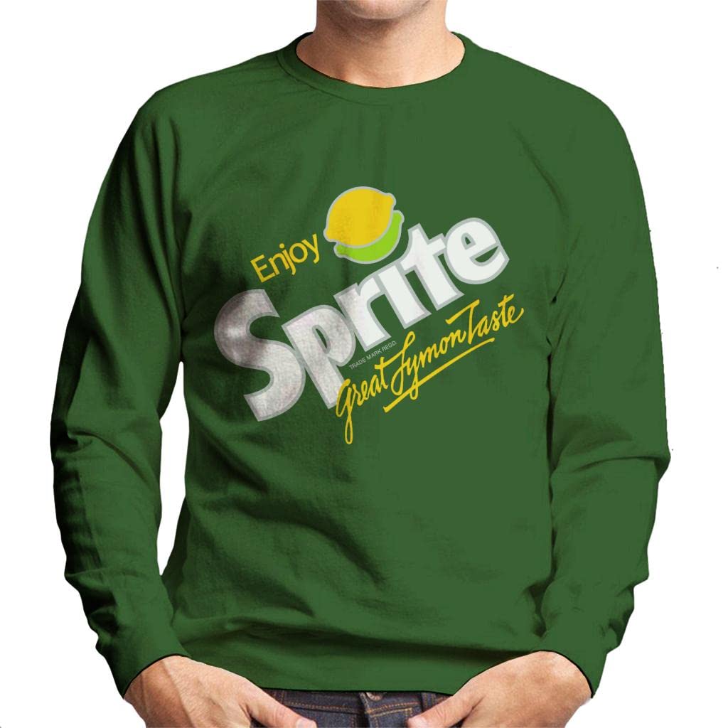 Coca-Cola Men's Bottle Green All+Every Sprite 80S Retro Logo Sweatshirt