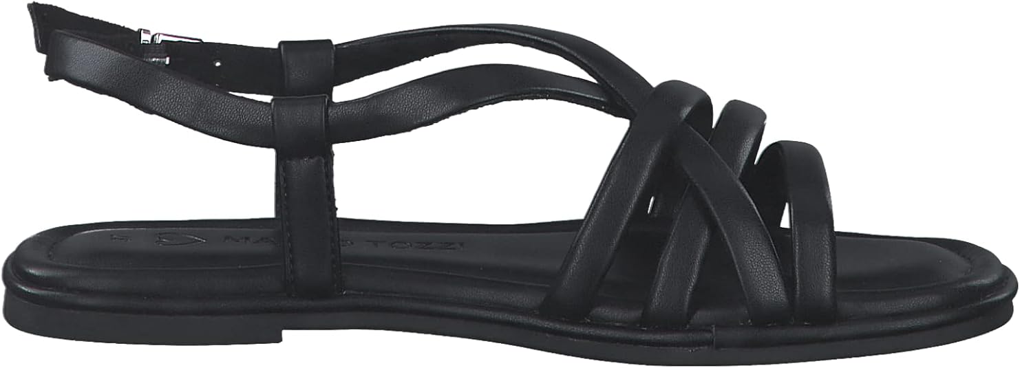 MARCO TOZZI Femme Damen 2 2 28220 20 Sandale à Talon, Noir, 38 EU