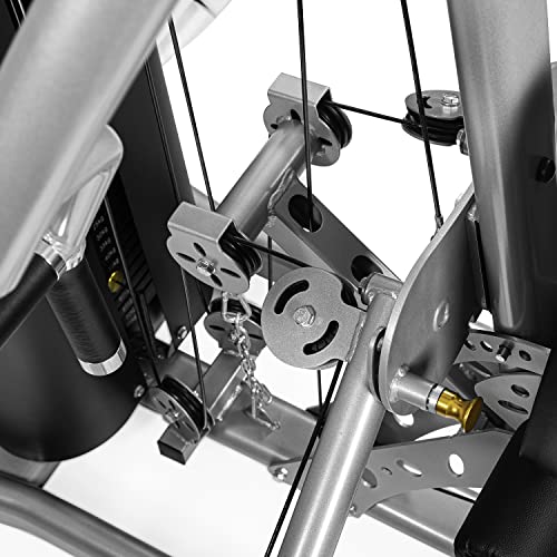 Dione Pro MG1 - Fitnessstation - Multi-Gym - Krafstation - mit 75 kg Metall Gewichte - Homegym – Bild 4