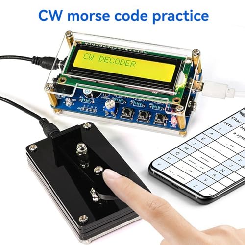 Décodeur de code Morse CW de précision avec écran LCD numérique et boîtier de protection - 3