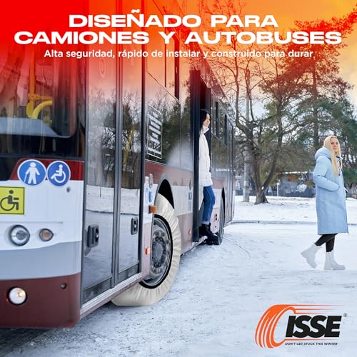 Cadenas Nieve Textiles Fáciles de Instalar ISSE T-92 6
