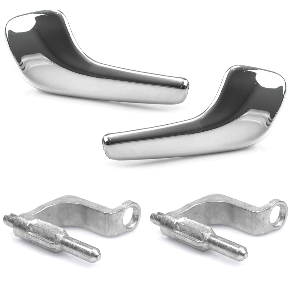 Robust Chrome Interior Door Handle & Connecting Rods Left Passenger + Right Driver Side for Vauxhall Corsa D 13297813 136040 13297179 13297180 136041 13297814 2006-2014