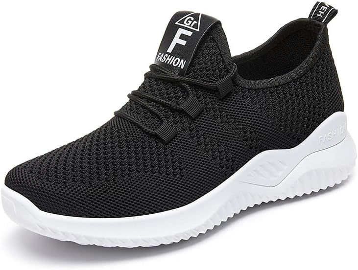 Non-Slip Walking Shoes for Women : Lightweight Comfort Casual Workout Shoes,Yoga Tennis Or Running Sneakers Black 10