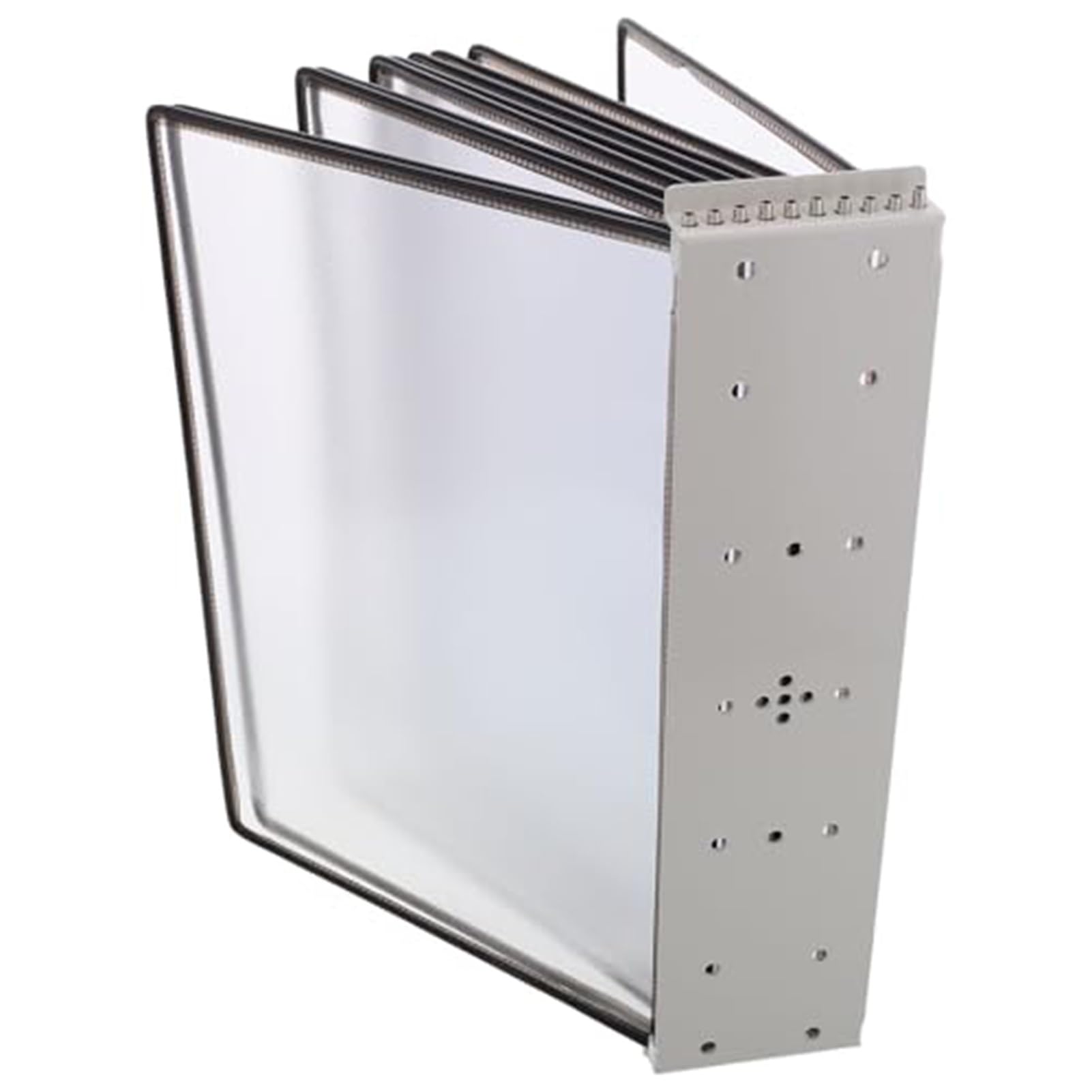 JYBNBBE Wall Mount Reference Organizer, For Daily Use Tabletop Flip Display Folder, File Organizing Unit for Desk,10 Two-sided Showcase Pockets, Desktop Document Holder,catalog Display Rack