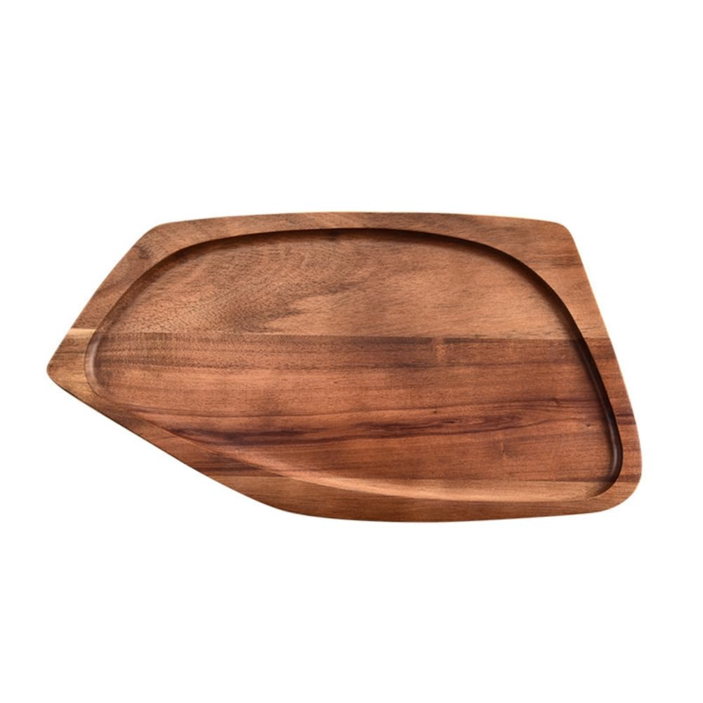 CTRLZS Wooden Plates Wooden Trays Tea Trays Wooden Dinner Trays Trays Dessert Trays Bread, Nuts and Fruit Trays L