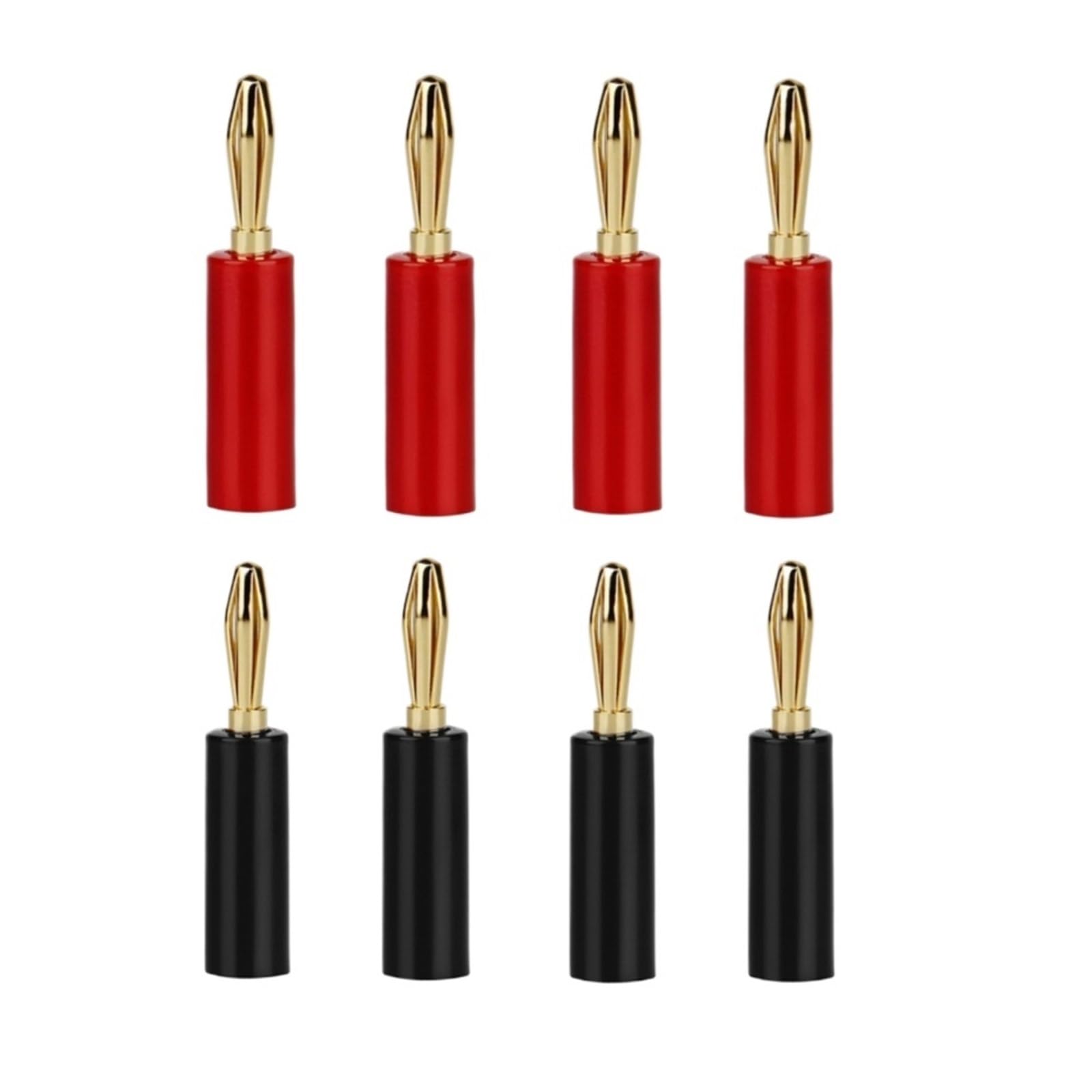 8 sztuk pozłacane 4 mm złącza bananowe adapter kabel głośnikowy kabel audio