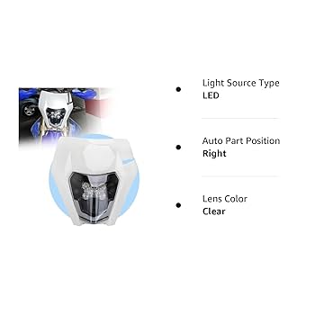 ilgop  Amazon.com: JFG RACING Dirt Bike Headlight,Universal LED