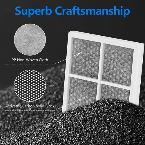 Image of LT120F Refrigerator Air Filter Replacement for LG LT120F Kenmore Elite 46-9918 469918 9918 Replaces ADQ73214402 ADQ73214403 ADQ73214404-6 Pack