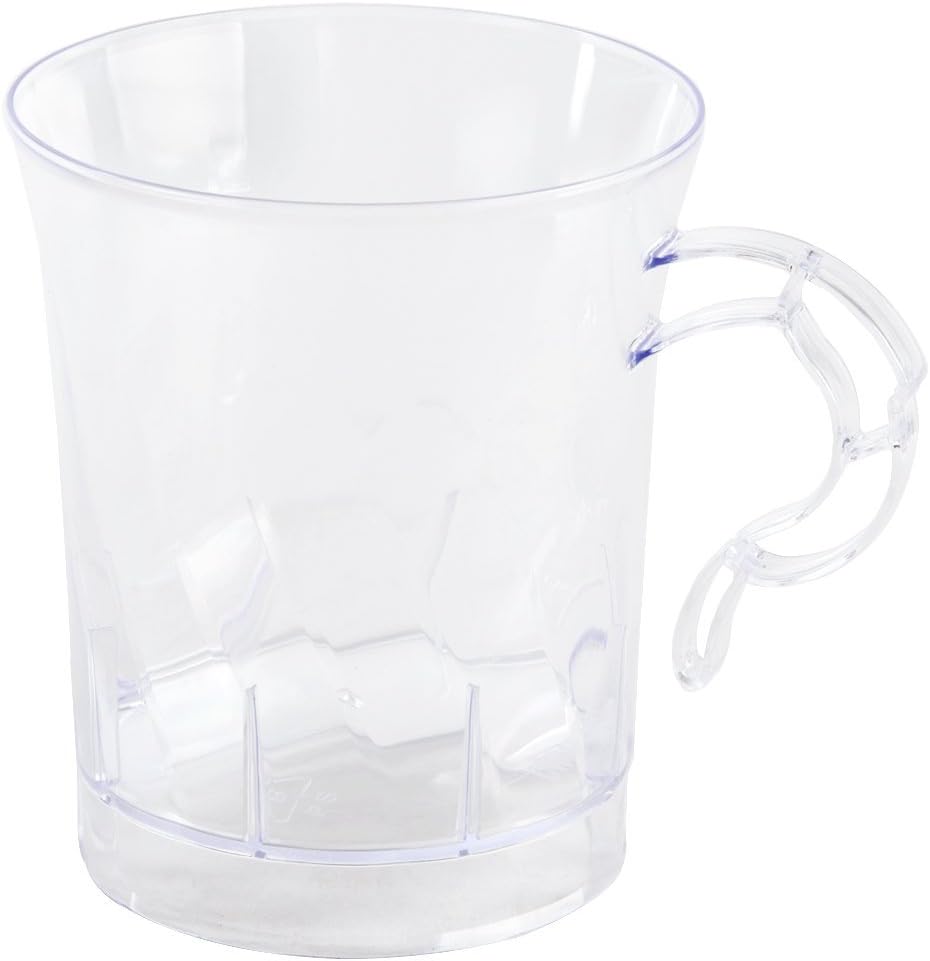 Classicware Clear Plastic Coffee Cups, 8oz 8 per Pack