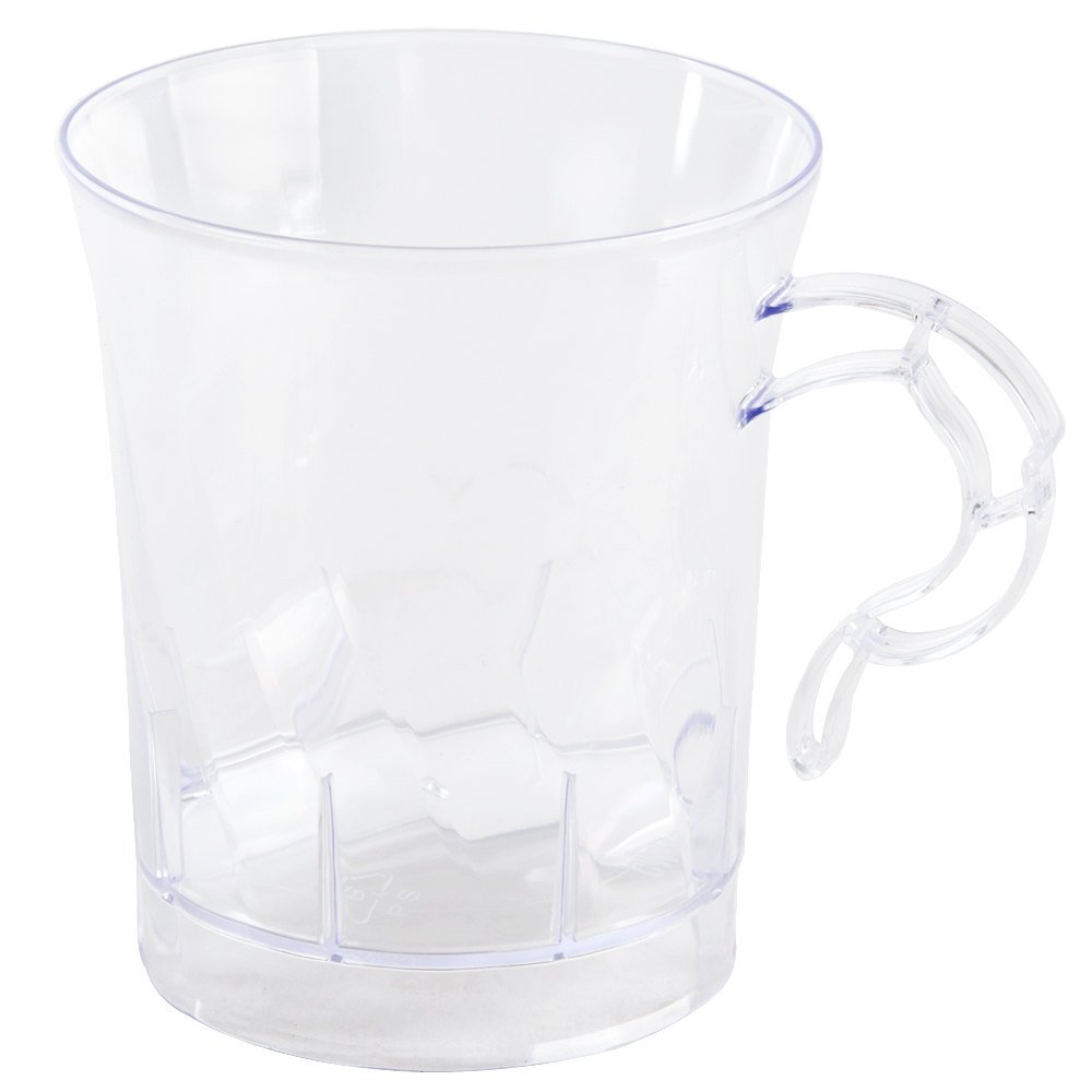 Classicware Clear Plastic Coffee Cups, 8oz 8 per Pack