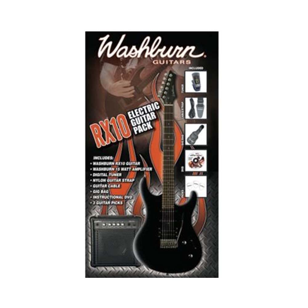 Washburn RX10B - Rx10 B Pack Electric Guitar : Amazon.nl: Musical