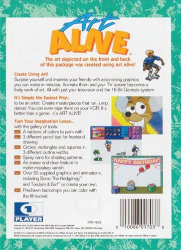 Image of Art Alive - Sega Genesis