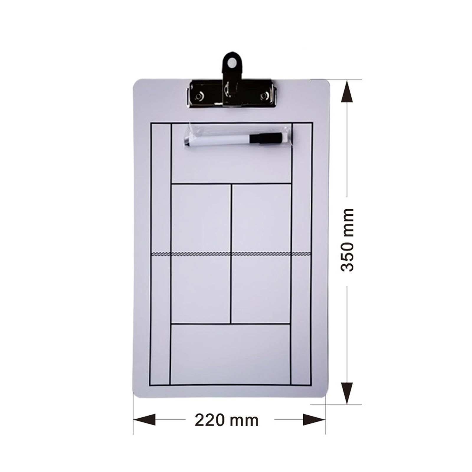 B Baosity Tennis Coaching Boards Strategy Tactic Clipboard Professional 35x22cm Display Board Game Game Plan Demonstration Tactic Board