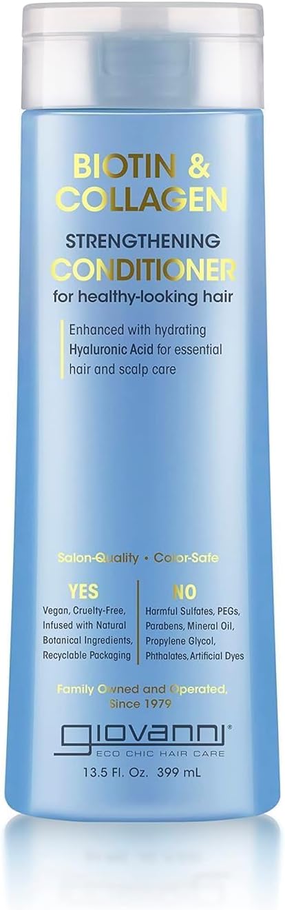 Biotin & Collagen Strengthening Conditioner | For Healthy Looking Hair | Infused With Natural Botanical Ingredients | Salon Quality & Color Safe | Vegan | 399 Ml
