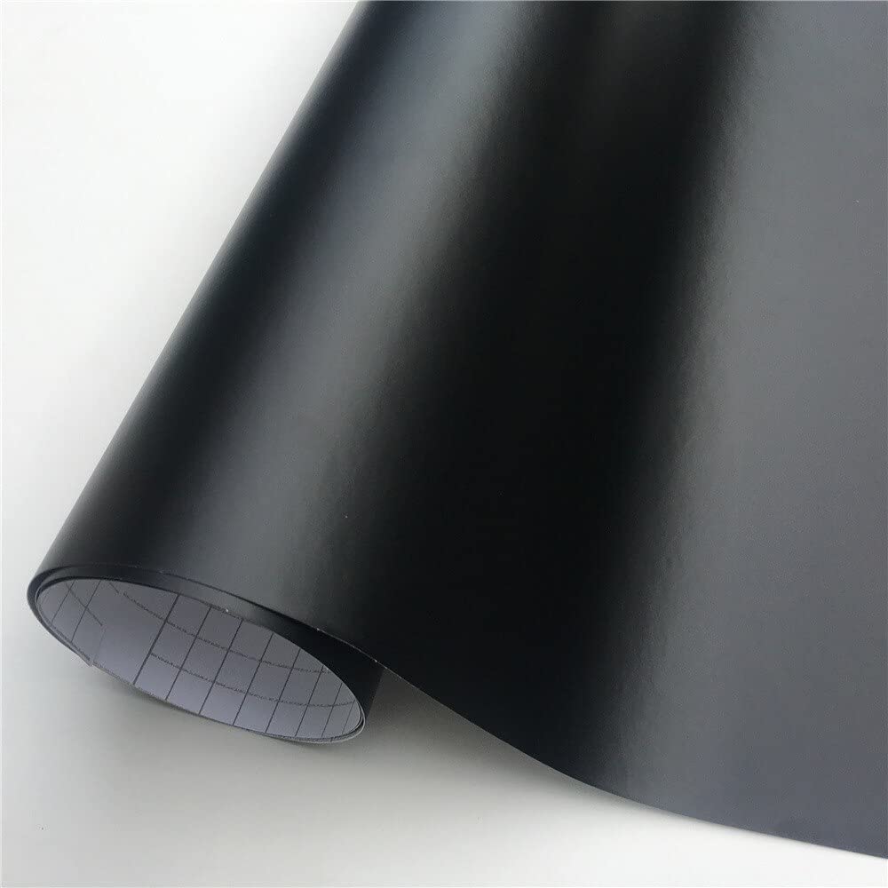 Black Matte Car Vinyl Wrap Sheet Film 'Air Bubble Free' Car Wrapping Sticker 5M x 1.52M