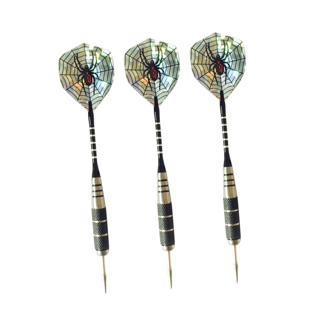 BRIGHTFUFU Professional Flights g Aluminum Rod Needle Shafts Spider Pattern Tail Wings for Match Supplies