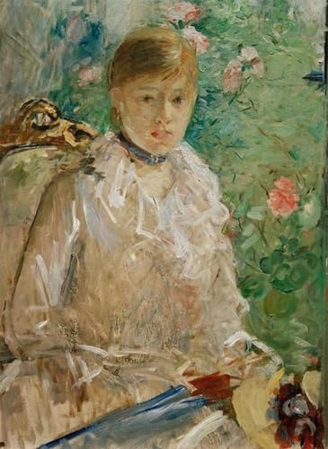 Affiche Berthe Morisot Jeune femme fenêtre poster 60x90cm