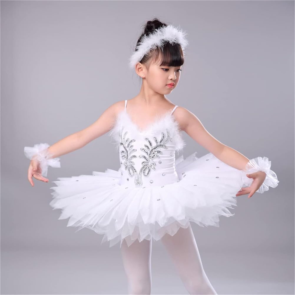 Dziewczęce sukienki baletowe z cekinami, trykot do tańca, spódniczka tutu, bawełniany tiul, strój baletnicy z ozdobami z kryształków, strój do gimnastyki i jazdy na łyżwach, zestaw
