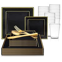 Algopix Similar Product 10 - 720 Piece Elegant Disposable Plastic