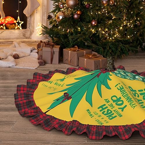 Tapis de sapin de Noël imperméable 121,9 cm et décorations de fêtes