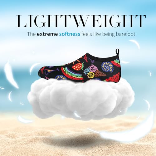 Image of Homitem Water Shoes for Women Men Aqua Socks Swim Beach Pool River Slip-On Barefoot Quick-Dry Vacation Cruise Essentials Accessories for Yoga Kayak Sports