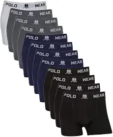 Kit Cueca Boxer Infantil Masculina em Poliéster com Elastano, Cores Sortidas e Tamanhos do P ao GG, Tecido Macio, Ajuste Confortável e Liberdade para Brincar