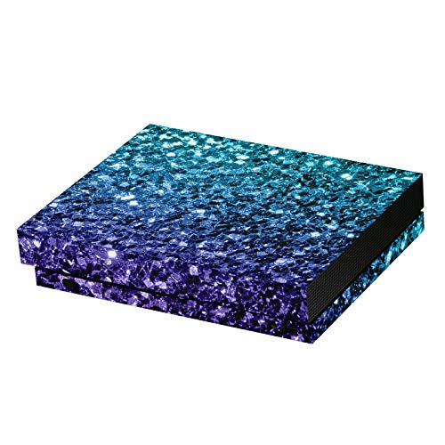 Autocollant de jeu Xbox One X vinyle couverture de protection Bleu Aqua Mix Art PLdesign