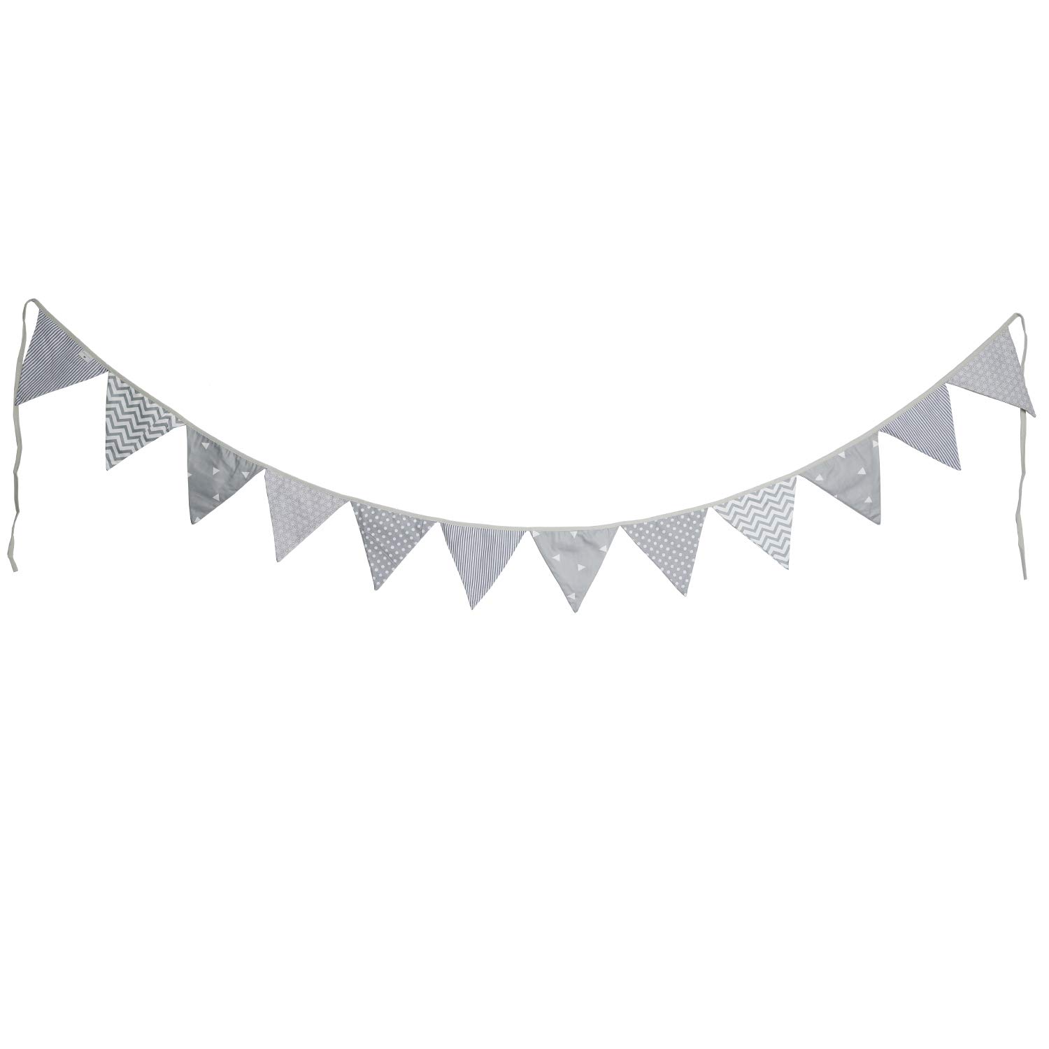 PREMYO Guirlande De Fanions En Tissu - Décoration Chambre Bébé