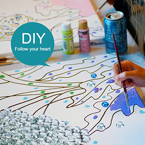 GasSaf Transparente Feuerglasperlen für Feuerstelle, Kamin, ersetzt vorhandene Gasscheite und Lavasteine, 1, 9 cm Glas (4, 5 kg) (kristallklarer Glanz)-5