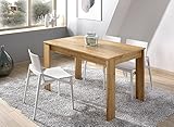 tavolo allungabile rovere nodato TAVOLO FISSO CENSO - Tavolo da pranzo multiuso, Tavolo rettangolare da cucina o sala da pranzo, 139x81h77 cm, Rovere Nodi