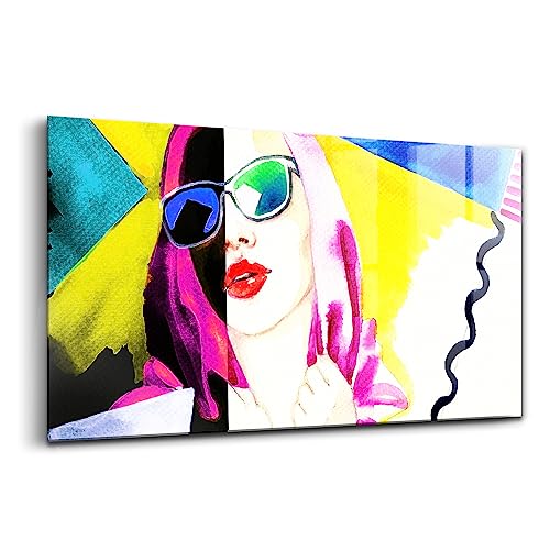 Verre d'art pour l'intérieur haut de gamme Wallart coloré 120cm