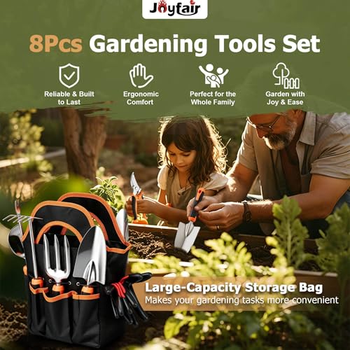 Joyfair Set de Herramientas de Jardín 8 Piezas Acero Inoxidable miniatura 4